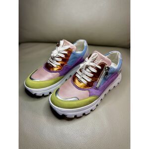 Waldläufer H-Ajala Multicolour Leather Trainers (UK 6 / US 8.5)